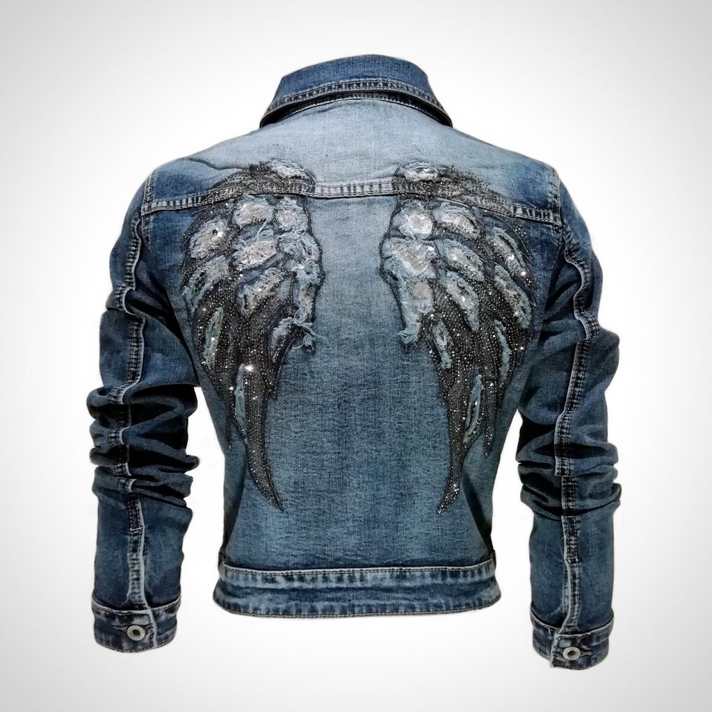 Angels and Roars Denim Jacket - Medium oversized style